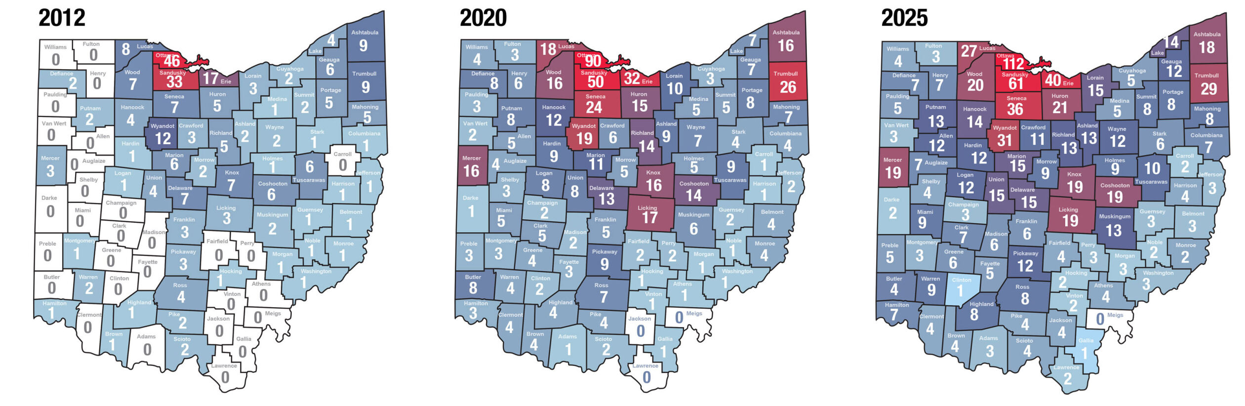 Ohio Eagle Nest Map